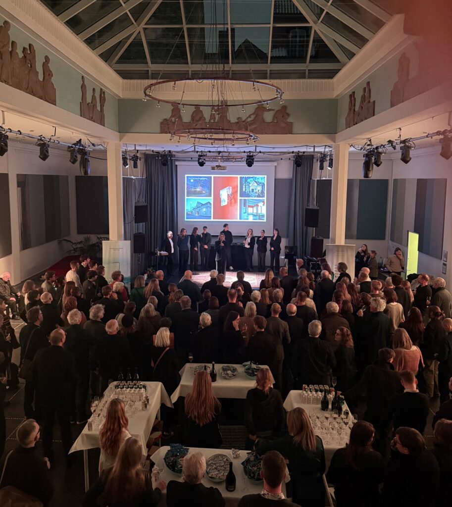 forsamling til nytårskur i arkitektforeningen